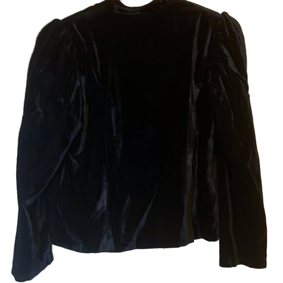 Tatyana velvet puffed sleeve lined dress jacket - Picture 2 of 9